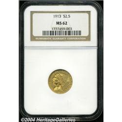 1913 $2 1/2 MS62 NGC. Nicely struck with