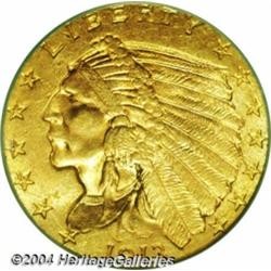 1913 $2 1/2 MS64 PCGS. Sharply struck with