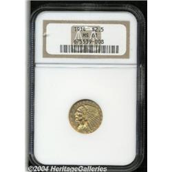 1914 $2 1/2 MS61 NGC. Bright and lustrous with