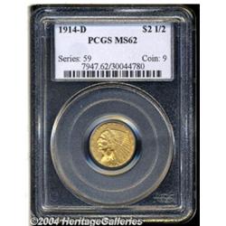 1914-D $2 1/2 MS62 PCGS. This nicely struck