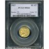 Image 1 : 1927 $2 1/2 MS64 PCGS. Sharp and bright, each