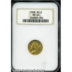 1928 $2 1/2 MS64 NGC. Nicely struck with