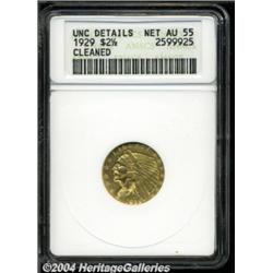 1929 $2 1/2--Cleaned--ANACS. Unc Details, Net