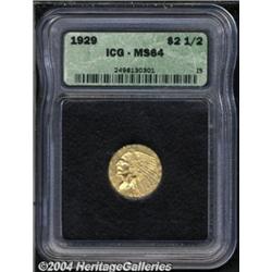 1929 $2 1/2 MS64 ICG. Well struck with good