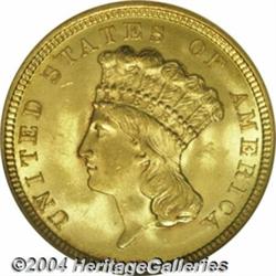 1854 $3 MS64 NGC. Always a popular issue with