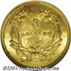 Image 2 : 1854 $3 MS64 NGC. Always a popular issue with