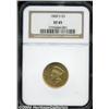 Image 1 : 1860-S $3 XF45 NGC. Deep copper-gold color