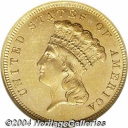 1867 $3 MS62 NGC. This issue's impressively