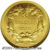 Image 2 : 1868 $3 MS62 NGC. One of the more obtainable