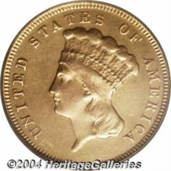 1873 $3 Closed 3 XF Details, Tooled,