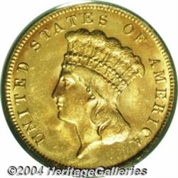 1878 $3 MS63 PCGS. Universally recognized as