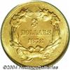 Image 2 : 1878 $3 MS63 PCGS. Universally recognized as
