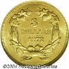 Image 2 : 1878 $3 MS64 NGC. A beautiful Three Dollar
