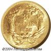 Image 2 : 1878 $3 MS64 NGC. At first glance this