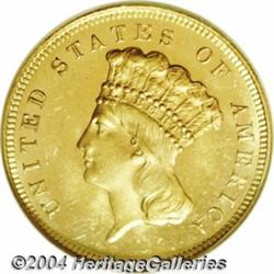 1880 $3 MS64 Prooflike NGC. The 1880 Three