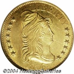 1806 $5 Round Top 6, 7x6 Stars MS61 NGC.