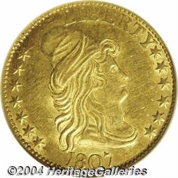 1807 $5 Bust Right MS61 NGC. Large Date,