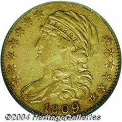 1809/8 $5 XF40 PCGS. B. 1-A, Miller-108, R.3.