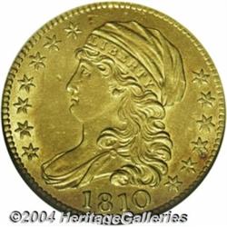 1810 $5 Large Date, Large 5--Bent--ANACS. AU