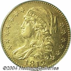 1812 $5 AU55 PCGS. Narrow 5D, Breen-6465, B.