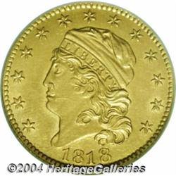 1818 $5 Unc Details, Tooled, NCS. B. 2-B,