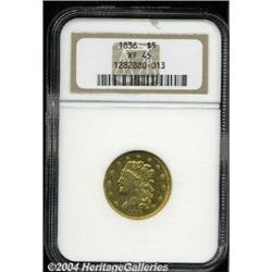 1836 $5 XF45 NGC. Breen-6509, Second Head,