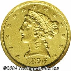 1856-C $5 XF45 NGC. Variety 24-J, the only