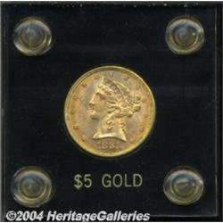 1881 $5 MS63 Uncertified. Breen-6714. A