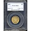 Image 1 : 1897 $5 MS63 PCGS. This well-impressioned half