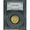 Image 1 : 1897 $5 MS64 PCGS. Light copper-gold color