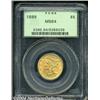 Image 1 : 1899 $5 MS64 PCGS. Deep gold-orange coloration