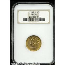 1900-S $5 MS64 NGC. A bold striking with