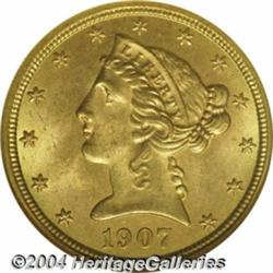 1907 $5 MS65 NGC. The originality of this