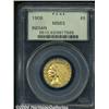 Image 1 : 1908 $5 MS63 PCGS. Boldly struck with full