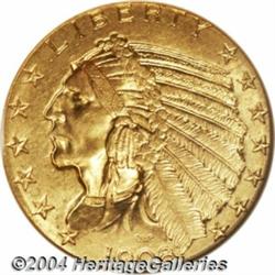 1908 $5 MS64 NGC. First year of issue and of