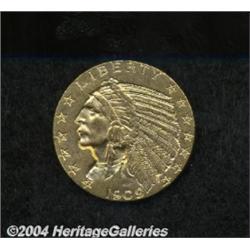 1909-D $5 MS62 Uncertified. An exquisitely