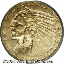 1909-O $5 AU58 PCGS. The 1909-O half eagle is