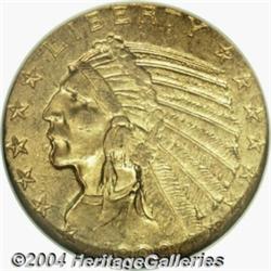 1909-O $5 AU58 NGC. Only 34,200 pieces were