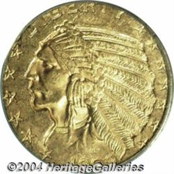 1909-S $5 MS62 PCGS. A scarce coin in all