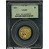 Image 1 : 1914 $5 MS63 PCGS. Well struck with sparkling