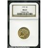 Image 1 : 1915 $5 MS63 NGC. A boldly struck and