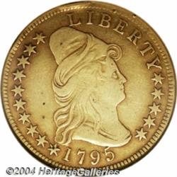 1795 $10 13 Leaves--Rim Damaged,