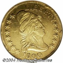 1800 $10--Rims Damaged, Cleaned--ANACS. AU