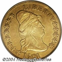 1801 $10 XF40 PCGS. Breen-6843, B. 1-A,
