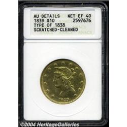 1839 $10 Type of 1838, Large
