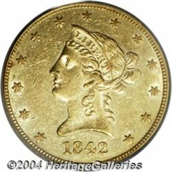 1842-O $10 AU55 PCGS. Unlike its O-mint