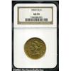Image 1 : 1854-S $10 AU55 NGC. As the first Eagle struck