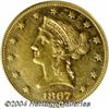 Image 1 : 1867 $10 AU55 PCGS. With the vast majority of