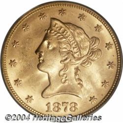 1878 $10 MS64 PCGS. Production of Eagles at