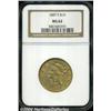 Image 1 : 1887-S $10 MS62 NGC. Well struck and lustrous,